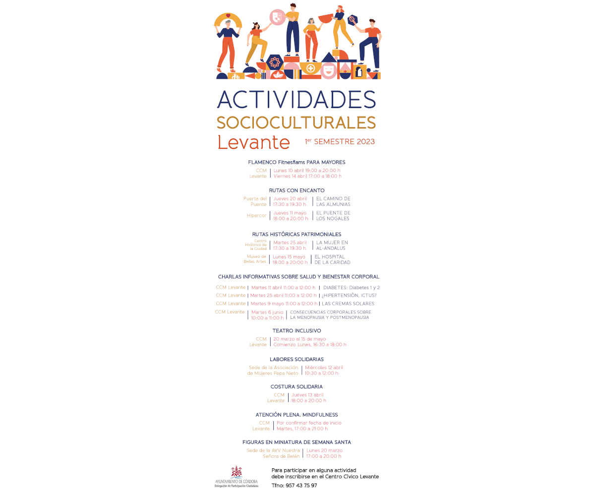 Actividades Socio-culturales – Levante 1º Semestre 2023