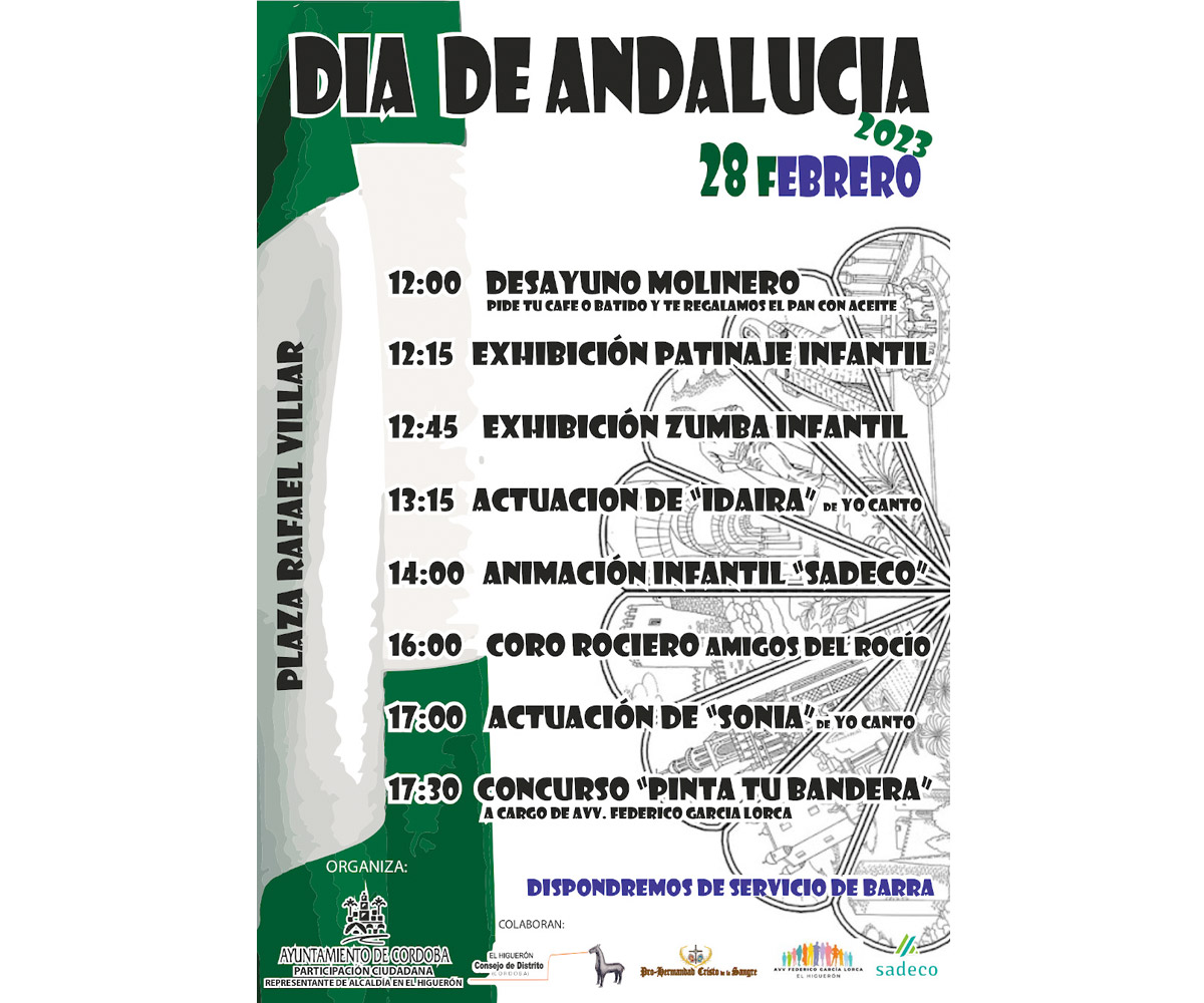Día de Andalucía 28 febrero 2023