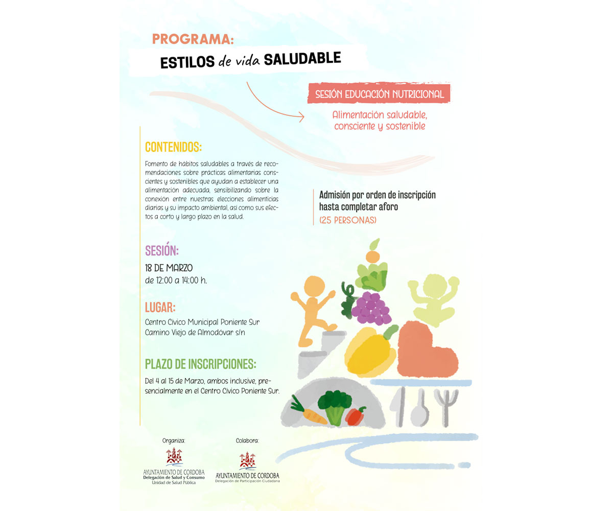 Sesión de Educación Nutricional: Alimentación saludable, consciente y sostenible