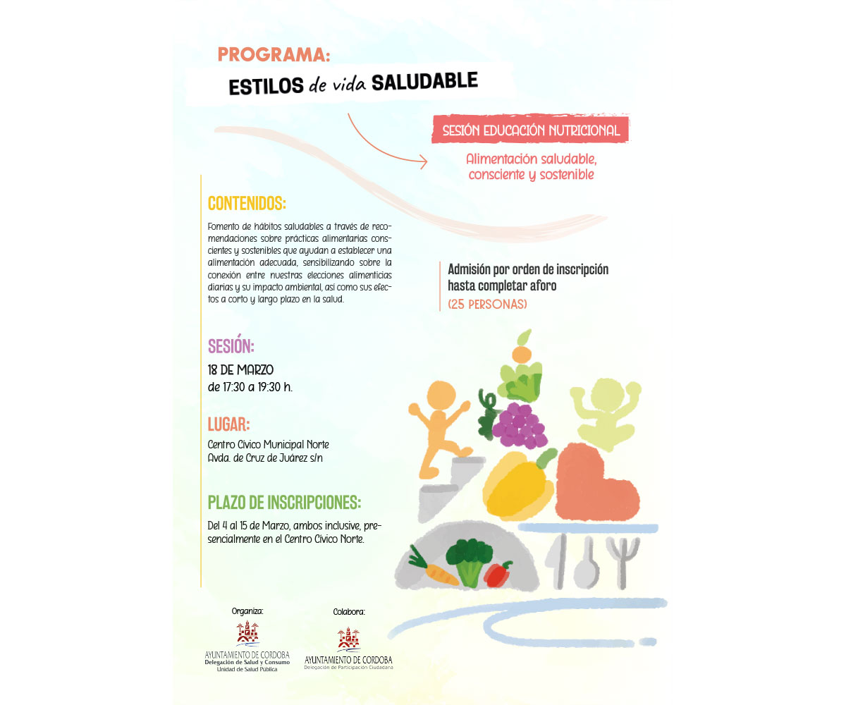 Sesión de Educación Nutricional: Alimentación saludable, consciente y sostenible