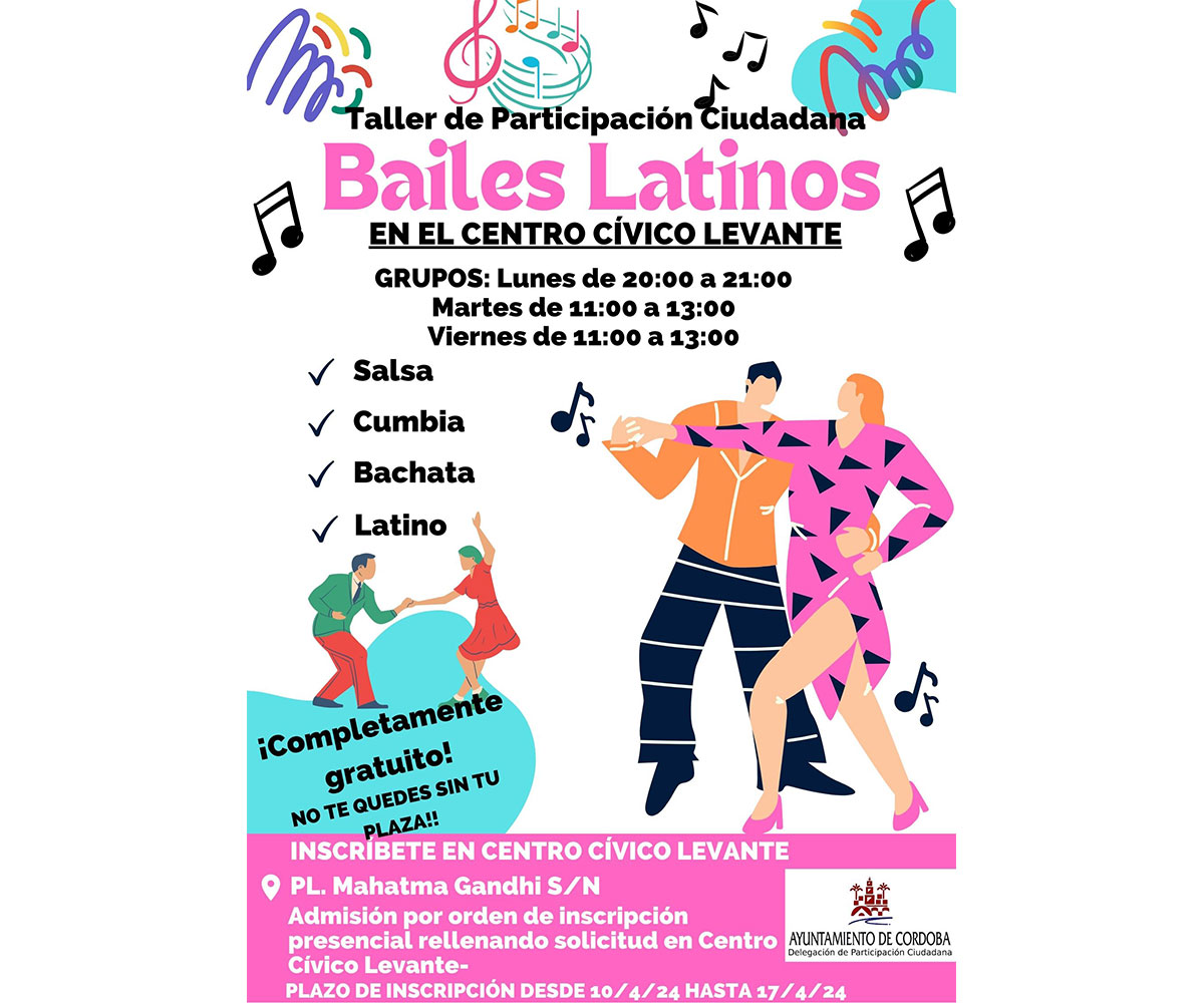 Taller de Bailes Latinos CCM Levante