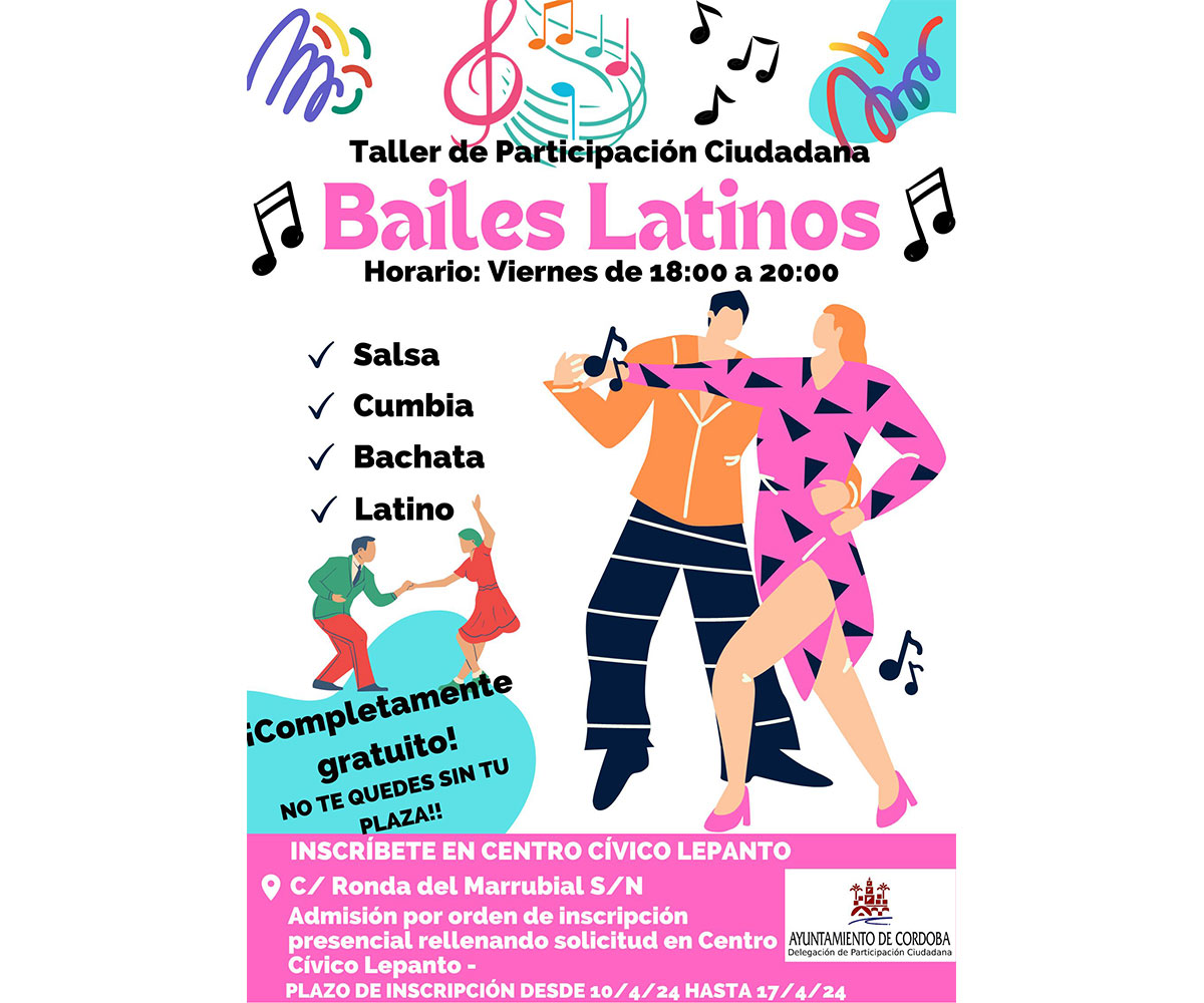 Taller de Bailes Latinos CCM Lepanto