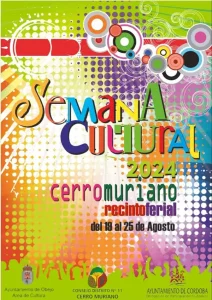 Cartel semana cultural cerro muriano 2024