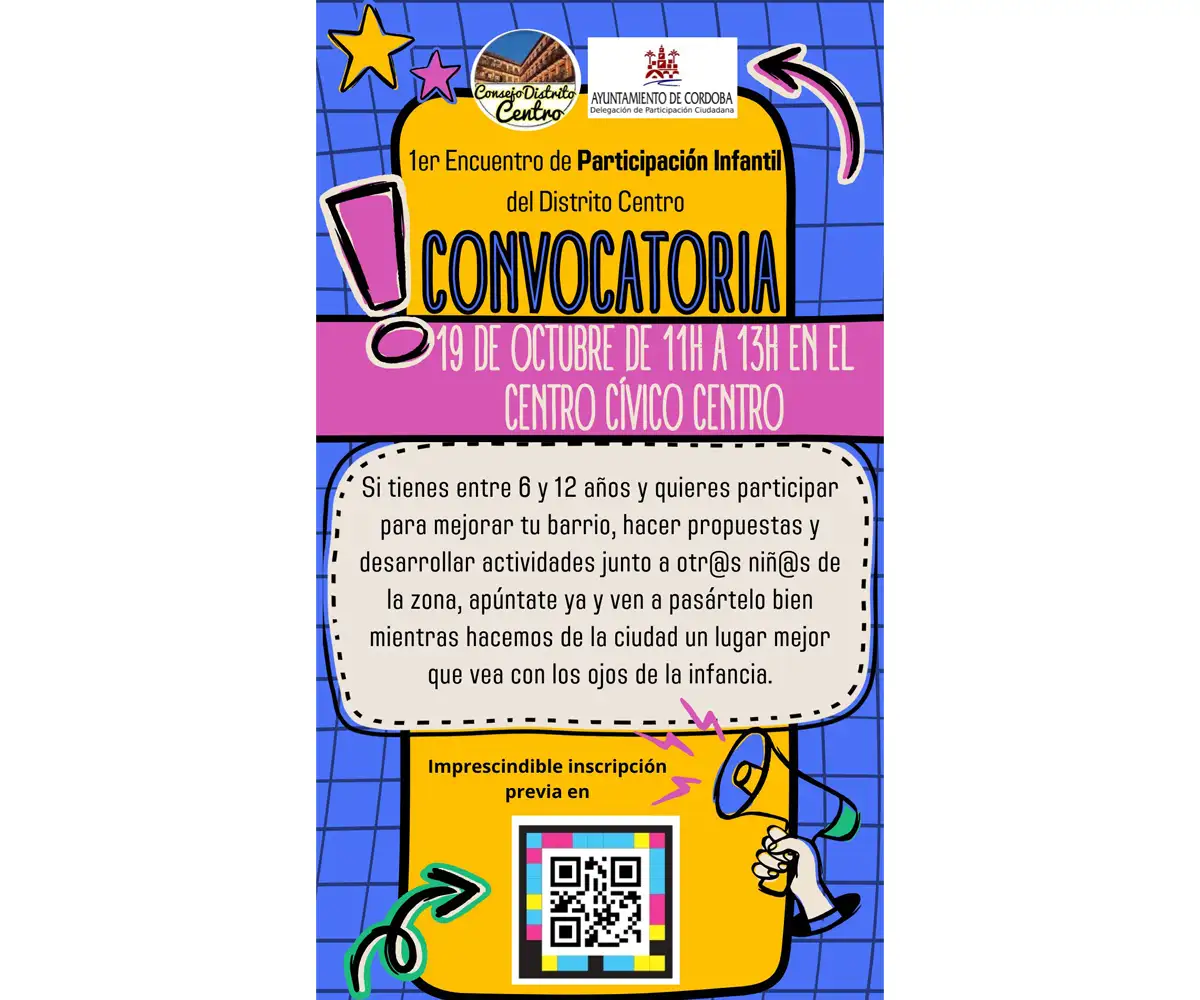 I ENCUENTRO DE PARTICIPACIÓN INFANTIL DE DISTRITO CENTRO