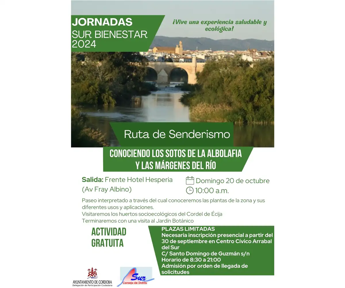 Ruta de senderismo Conociendo las márgenes del río y Sotos de la Albolafia