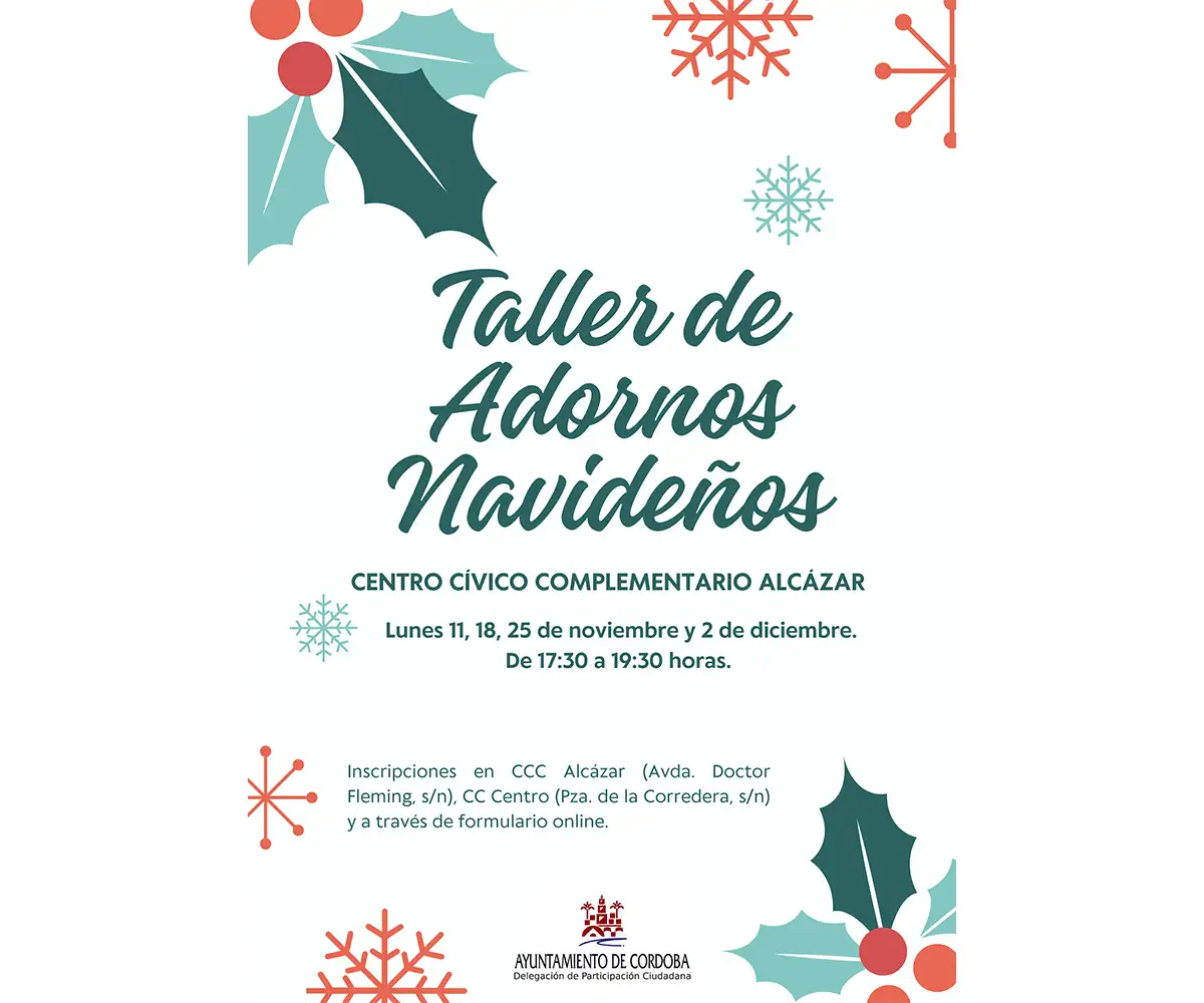 Taller de adornos navideños en