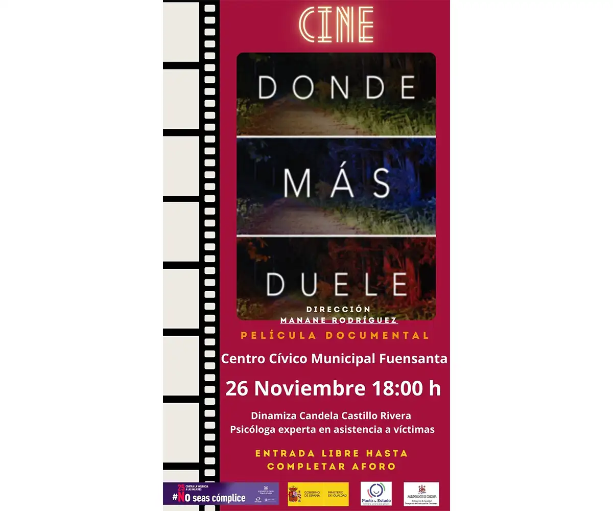 Proyección película «Donde más duele»