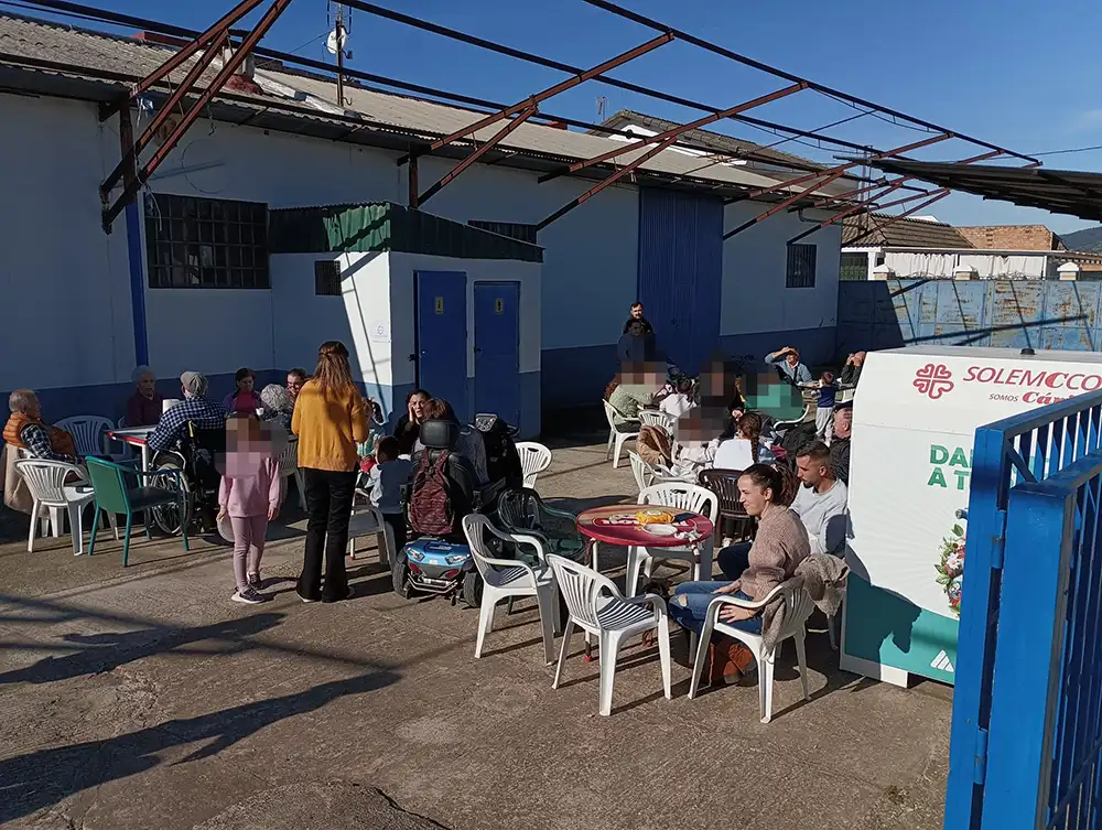 imágen de lajornada de convivencia de Navidad en Alcolea y el Barrio de Los Ángeles