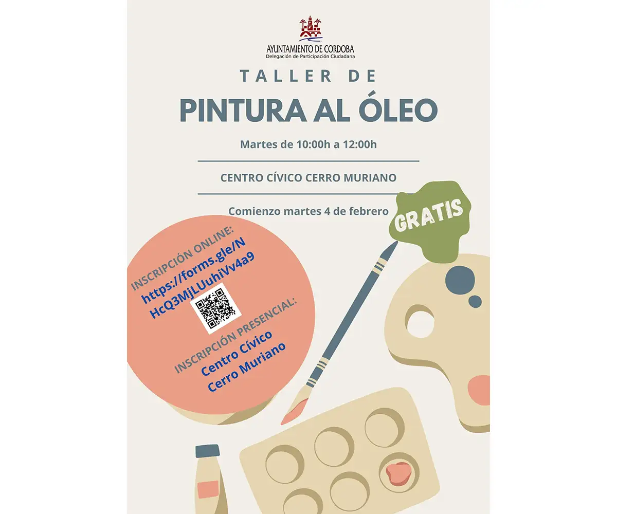 TALLER DE PINTURA AL ÓLEO DISTRITO PERIURBANO ESTE CERRO MURIANO