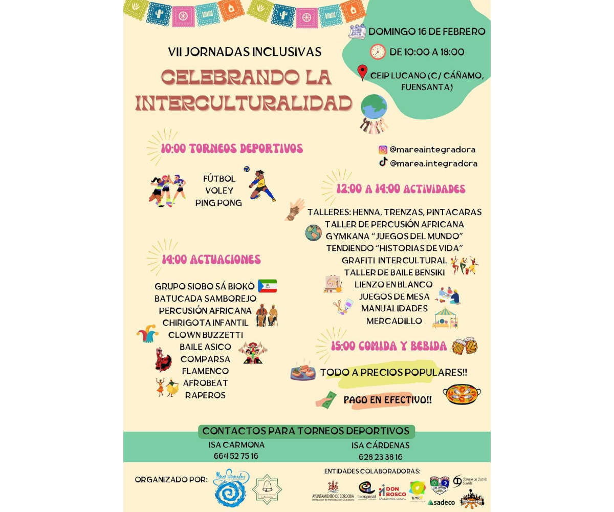 VII JORNADAS INCLUSIVAS CELEBRANDO LA INTERCULTURALIDAD