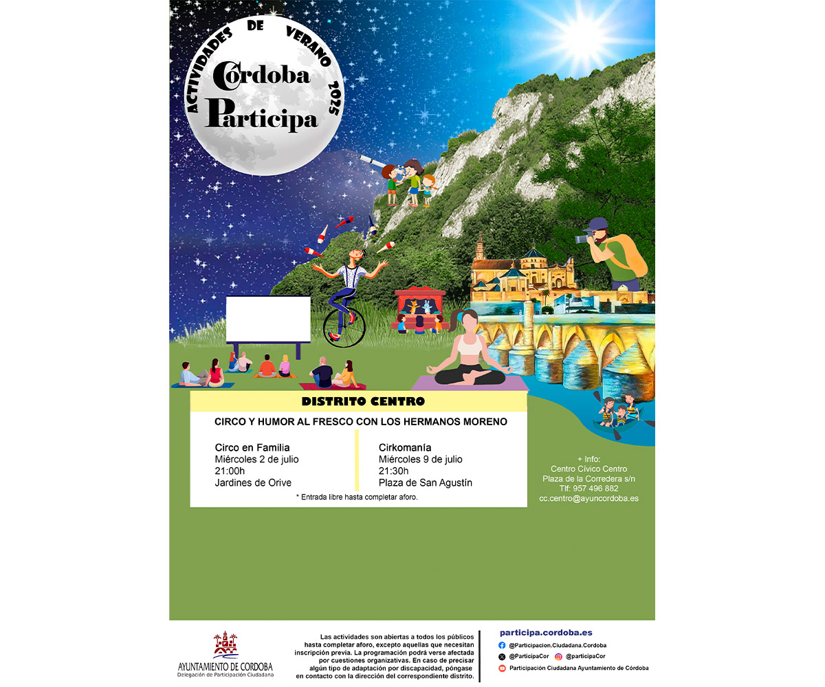ACTIVIDADES VERANO 2025 DISTRITO CENTRO
