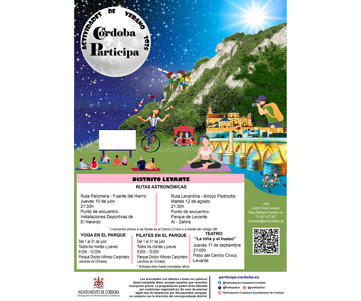 ACTIVIDADES VERANO 2025 DISTRITO LEVANTE