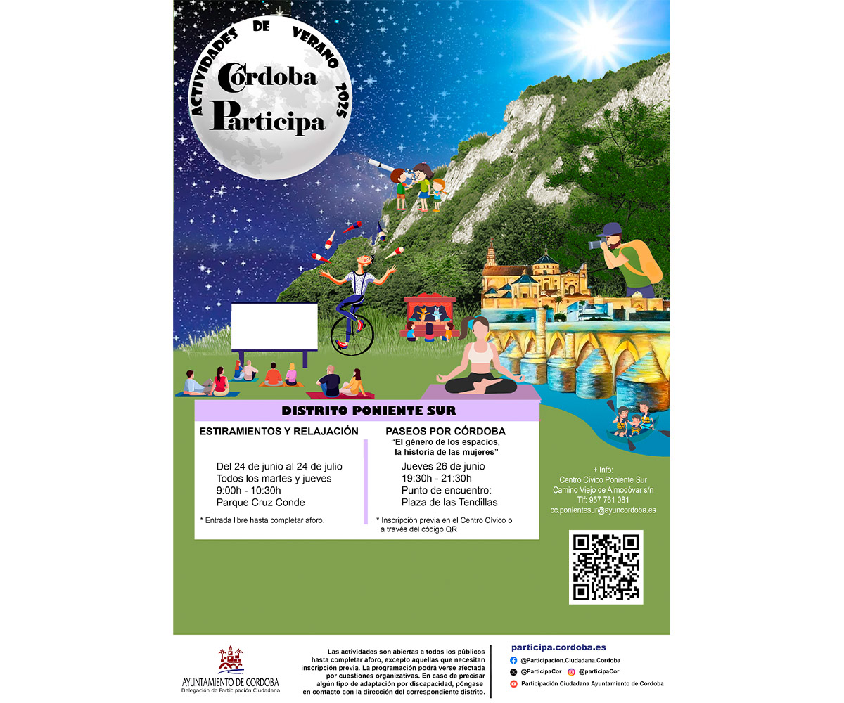 ACTIVIDADES VERANO 2025 DISTRITO PONIENTE SUR