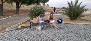 Imágenes del taller de pintura al aire libre en Cerro Muriano