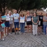 Imágenes del taller de pintura al aire libre en Cerro Muriano