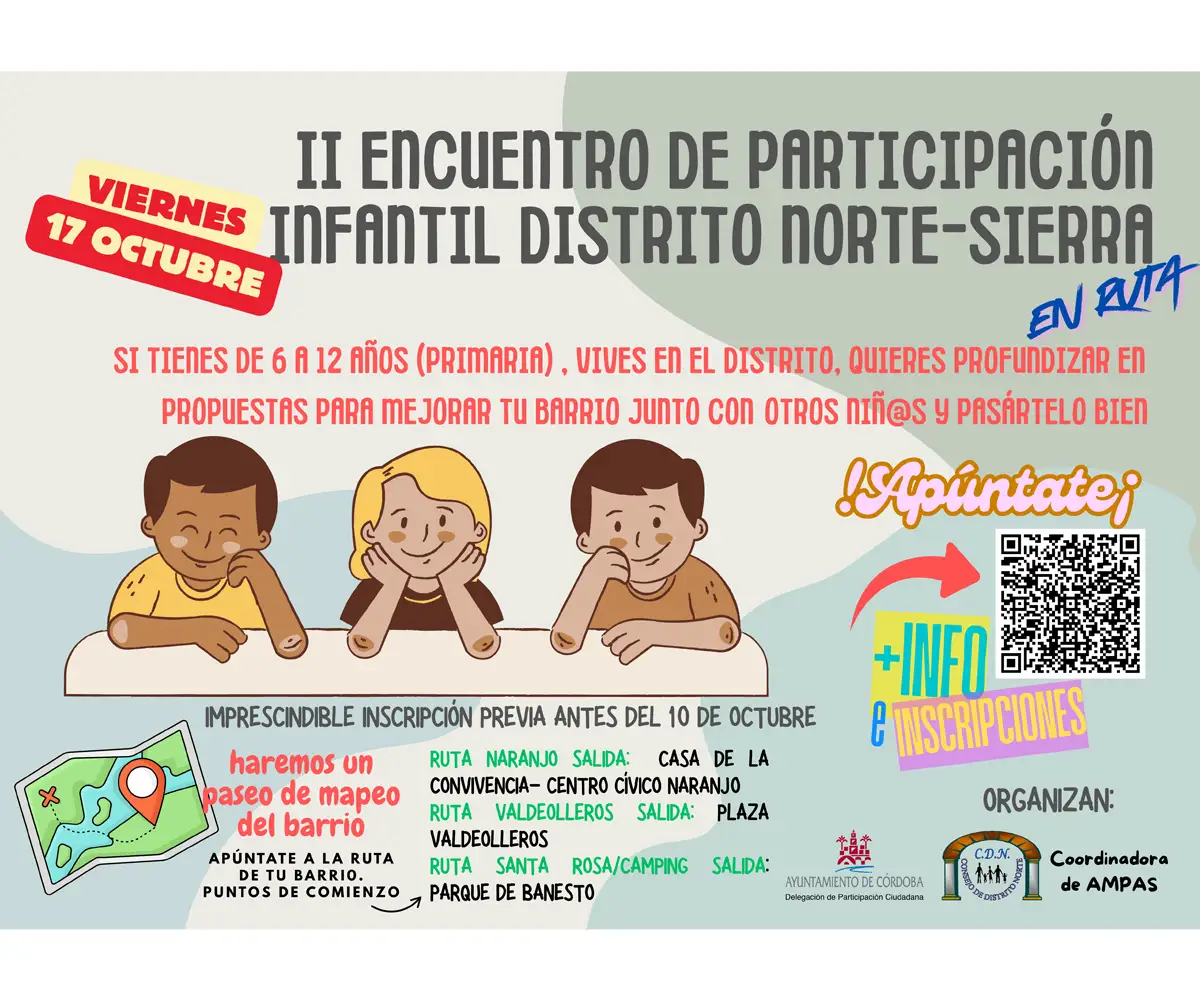 II Encuentro de Participación Infantil – Distrito Norte-Sierra (en ruta)