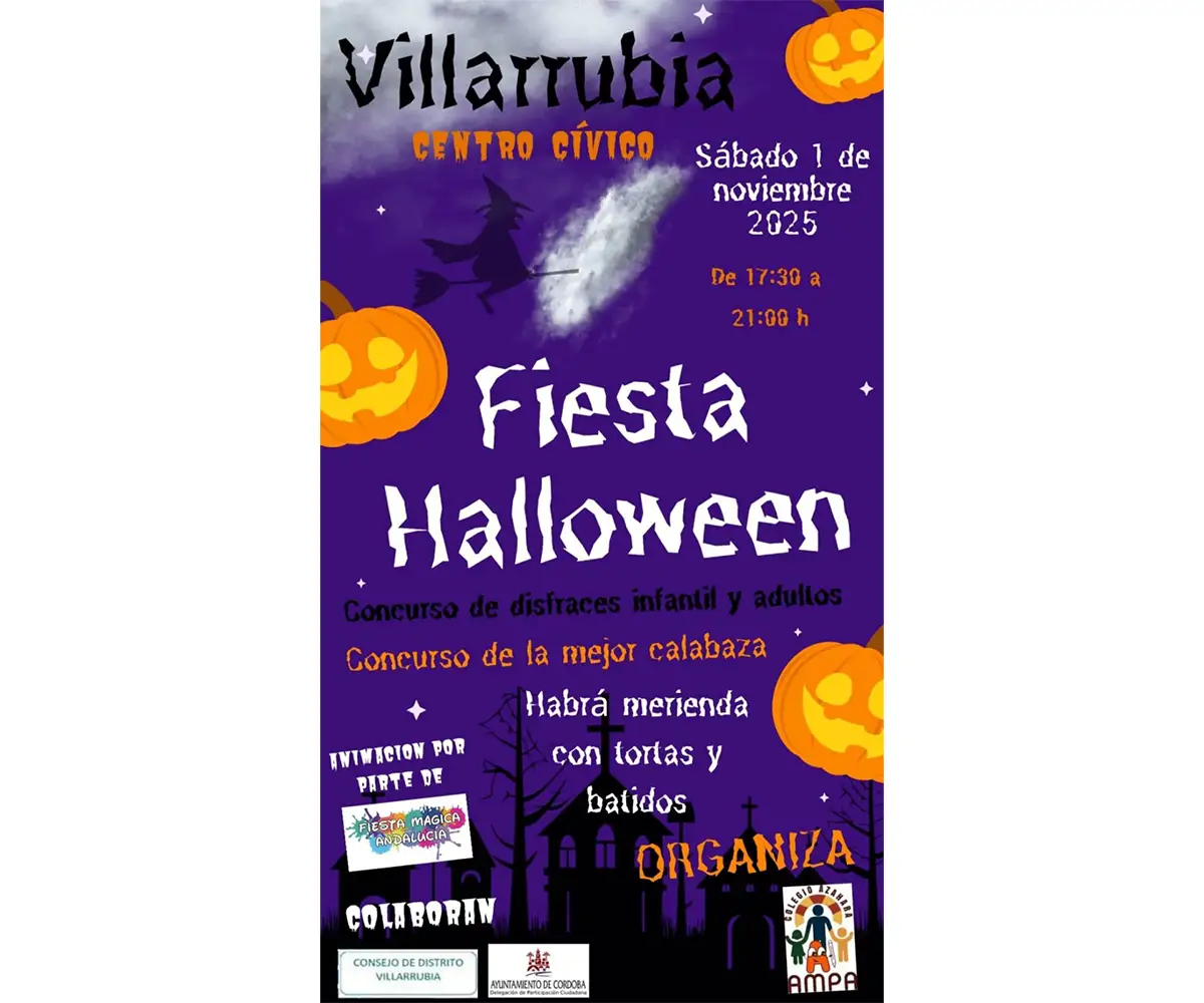 Fiesta Halloween – Villarrubia 🎃🕸️