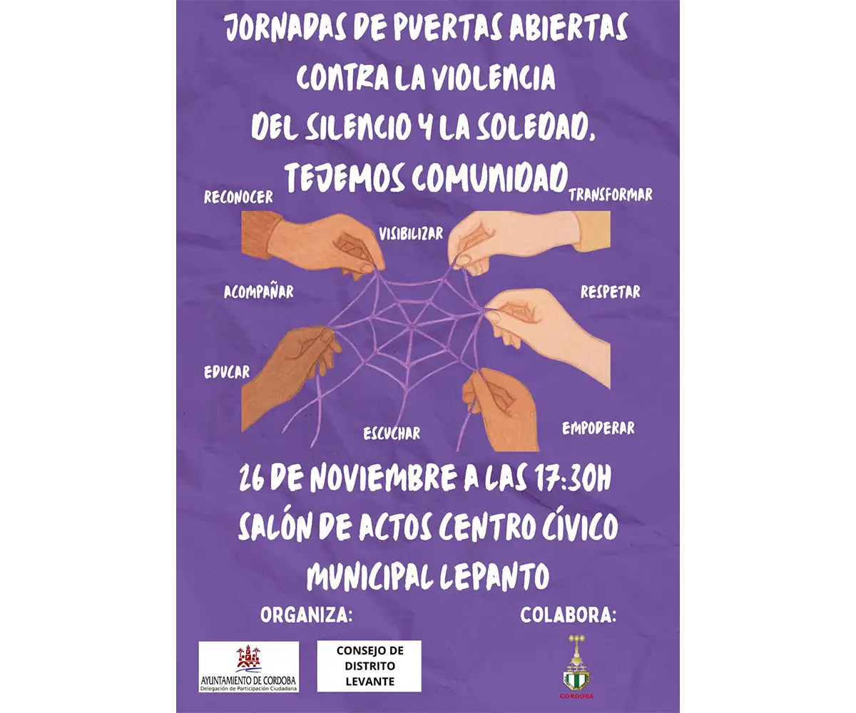 Jornadas de Puertas Abiertas “Del silencio y la soledad, tejemos comunidad” 🧶💜