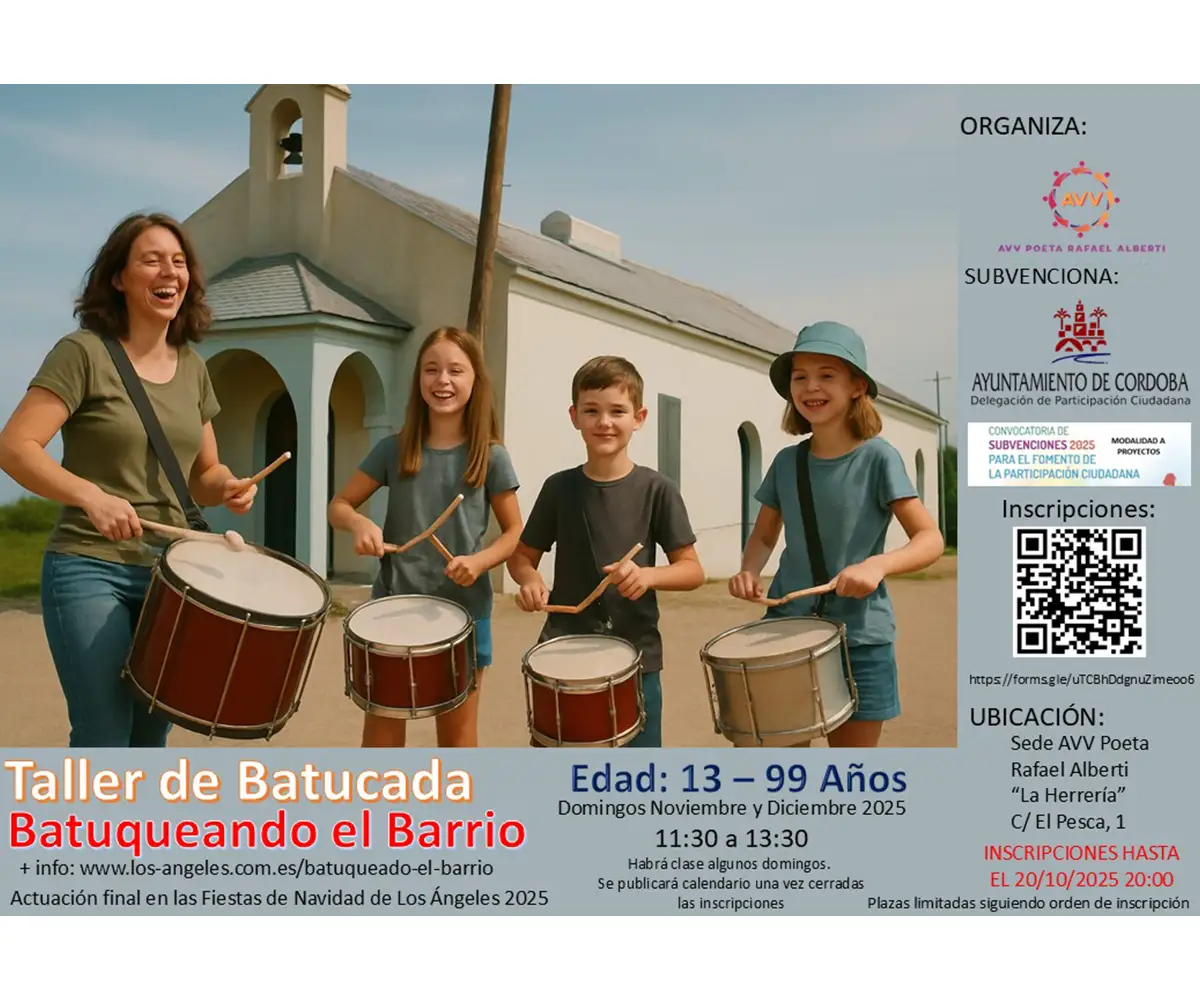 Taller de Batucada – “Batuqueando el Barrio”