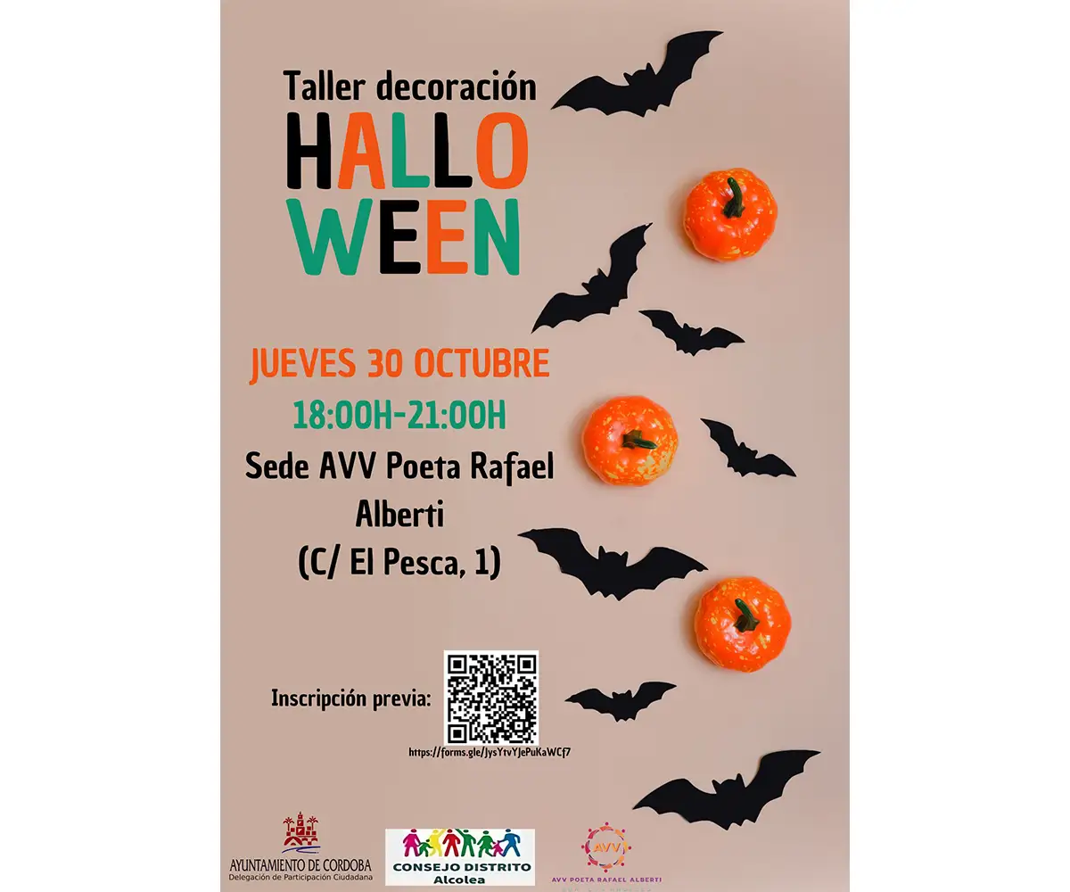 Taller de decoración para Halloween
