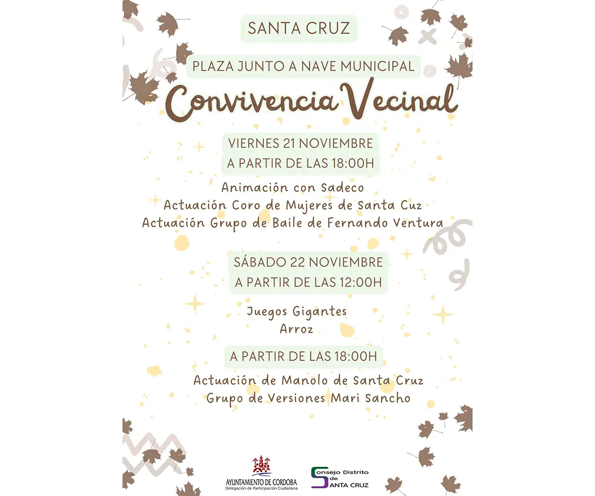 Convivencia Vecinal en Santa Cruz