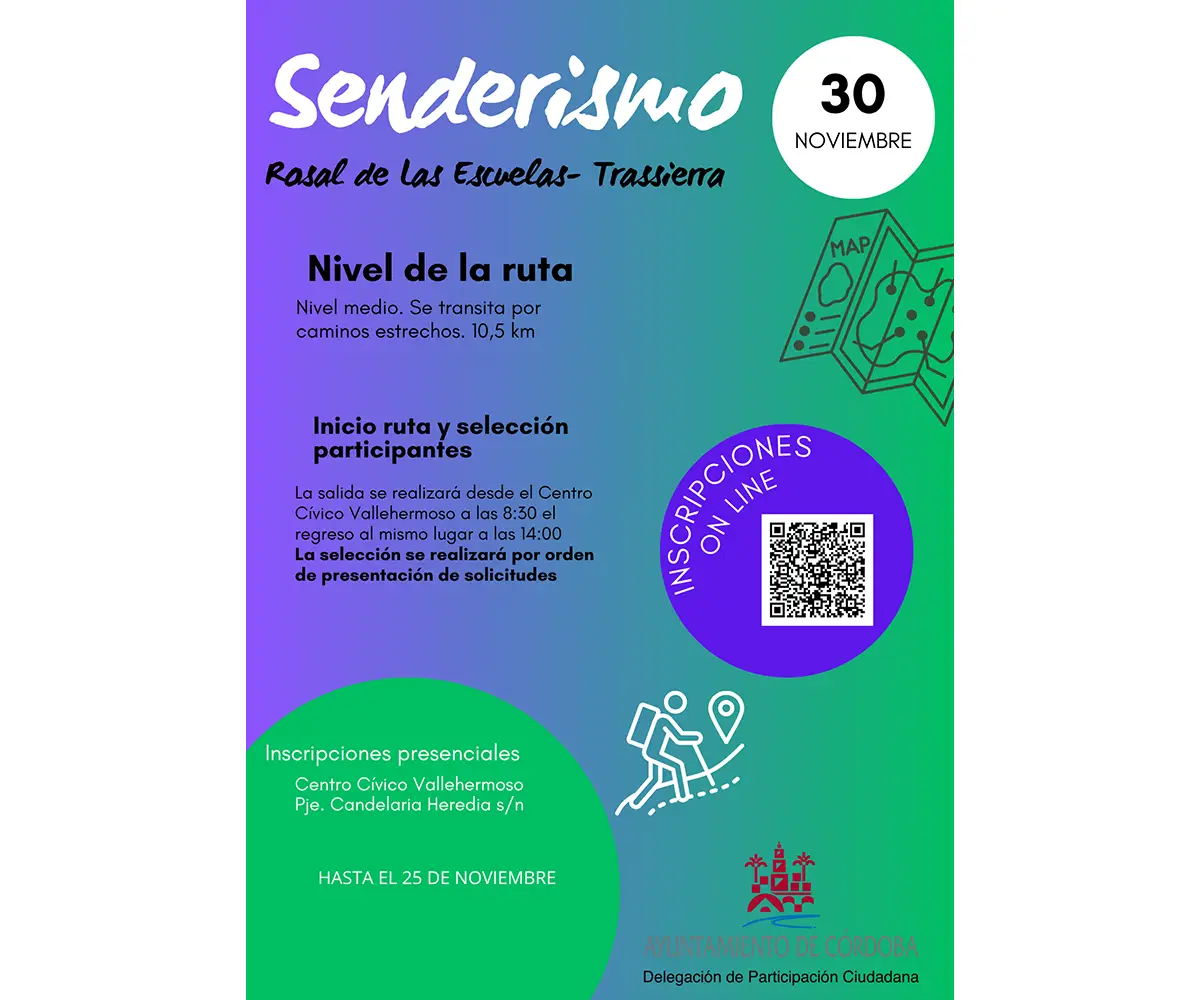 Ruta interpretada de senderismo Rosal de las Escuelas – Trassierra