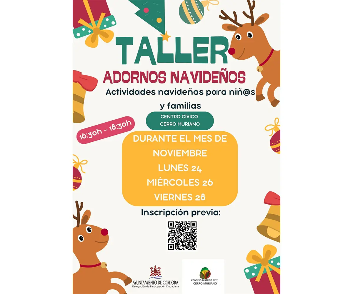 Taller de Adornos Navideños en Cerro Muriano