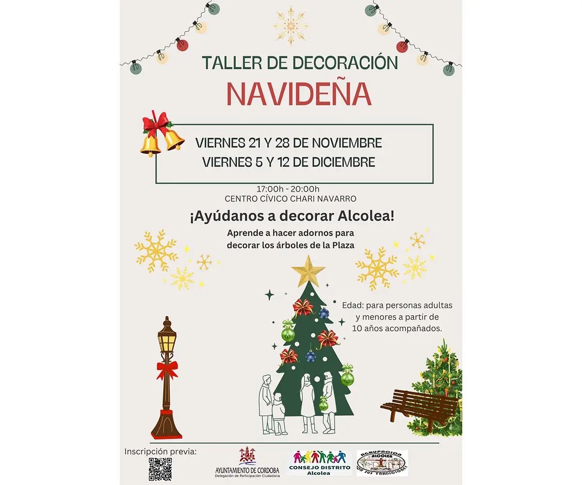 Taller de Decoración Navideña en Alcolea