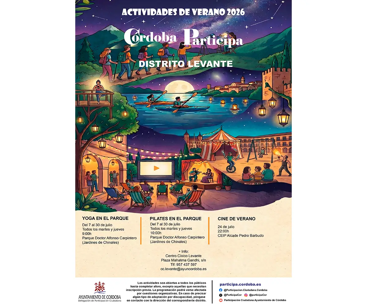 Yoga, pilates y cine en Distrito Levante