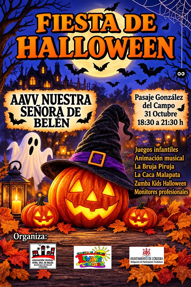 Fiesta de Halloween en el barrio de Belén